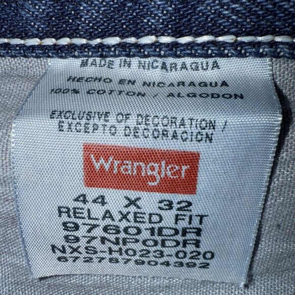 Wrangler 5 Star Relaxed Fit Jeans 97601 Premium Denim Mens Size 44x32 - Picture 8 of 8